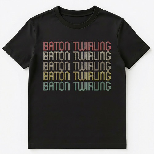 Retro style baton - style,