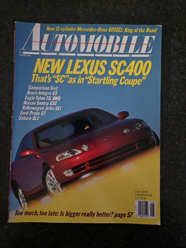 June 1991 automobile magazine - june,