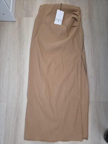 Zara beige maxi skirt - maxi,