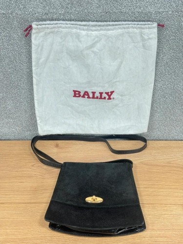Bally black leather crossbody - leather,