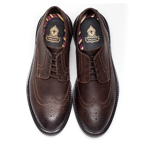 Base london mens leather - leather, brown