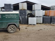 Clean White 1000l IBC Tanks water Bowser butt tank 