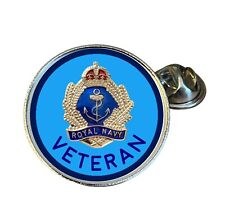 Royal Navy Veteran Filigree 27mm Metal Lapel (Santi) A Pin Badge