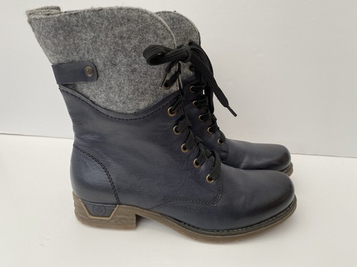 Ladies rieker dark blue boots - rieker,