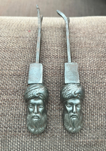Pair vintage french cast - of,