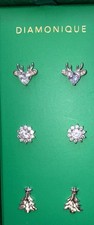 Diamonique Set 3 Pair