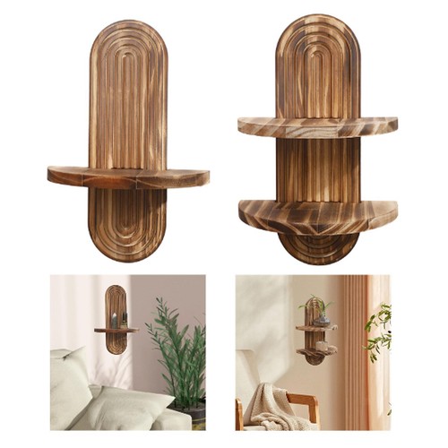 Oval wall shelf space - space, saving