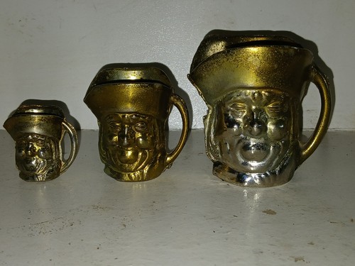 Set vintage brass toby - vintage,