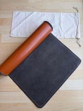 Large geniune leather desk - geniune,