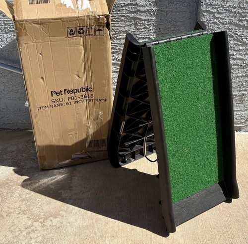 Folding portable dog ramp - folding,