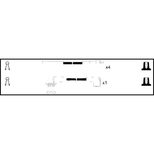 Leads ignition cables kit - cables,