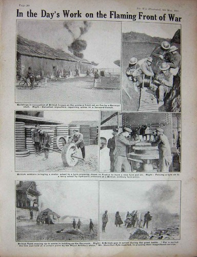 Old vintage print - old, 1918