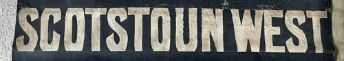 1940s glasgow tram blind - c,