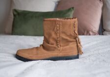 Hotter Suede Pixie Boots, Tan/Chestnut, UK 4.5, New