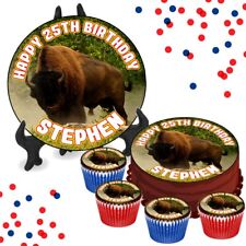 Bison PERSONALISED Edible Cake