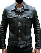 Mens Real Leather Trucker