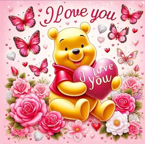 Winnie the pooh diamond - winnie,