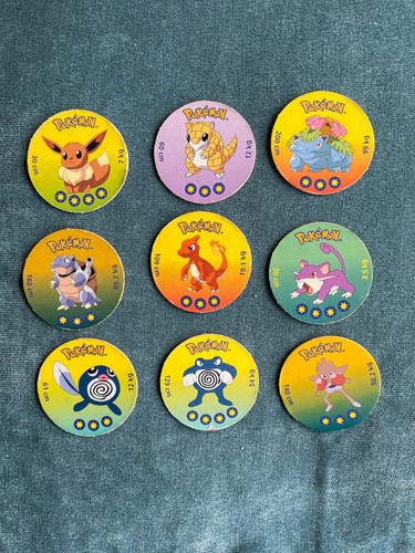 Vintage pokémon pogs tazo - pogs,