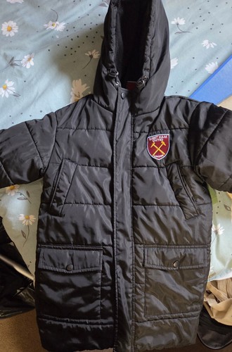 West ham kids black hooded - ham,