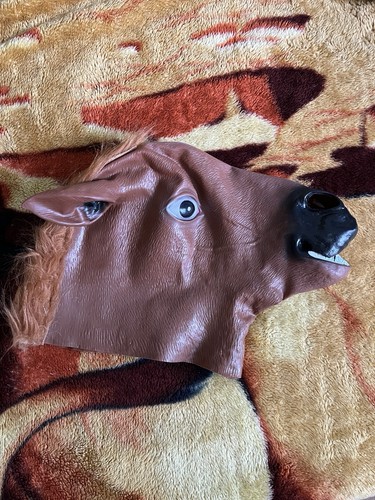 Horse head mask rubber - head,