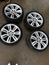 FULL SET JAGUAR NEVIS SUPERCHARGED  20" XK XKR SILVER ALLOY WHEELS AND TYRES