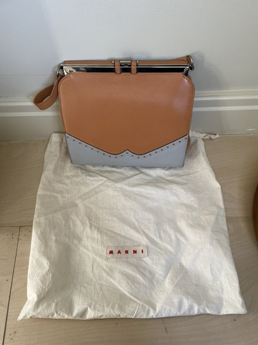 Marni brown leather handbag - marni,