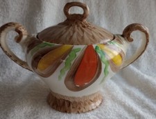 Vintage Lidded Sugar Bowl Art