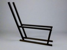 Heavy duty Metal Bench legs with backrest hand made industrial indoor outdoor