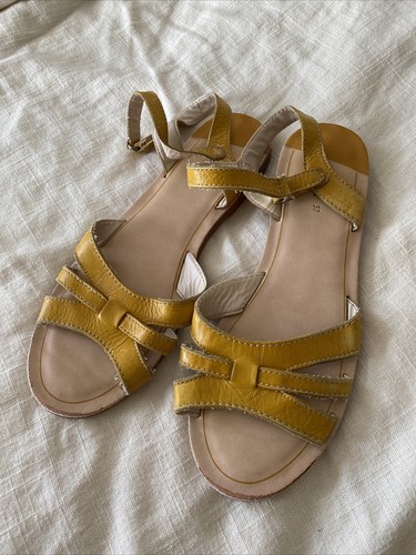 Zara girls leather mustard - leather,