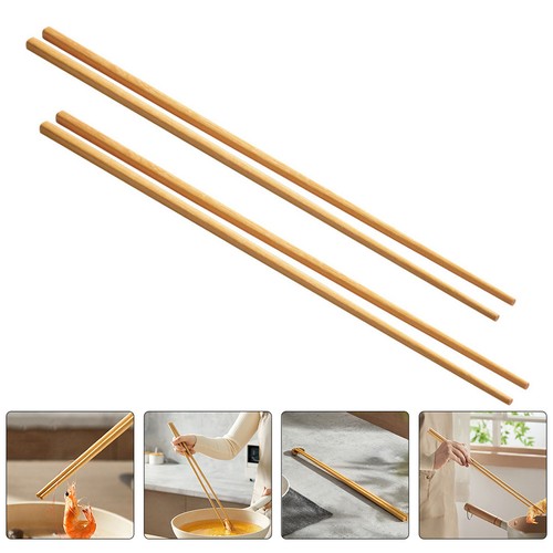 2pairs long wooden cooking - wooden,