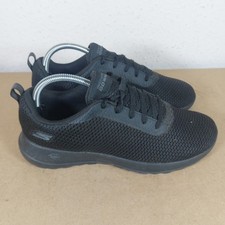 Skechers Black Mesh Goga Max Go Walk Lace-Up Shoes Sneakers Trainers Size UK 6