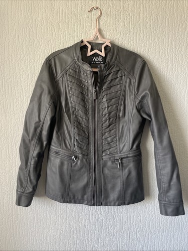 Ladies faux leather wallis - faux,