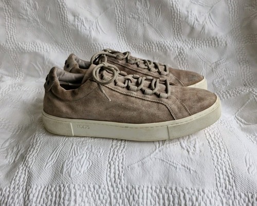 Tod mens light grey suede - mens,