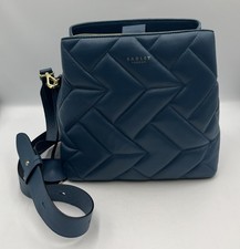 Radley Blue 'Dukes Place' Quilted Leather Cross Body Handbag