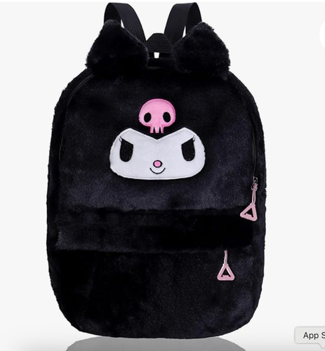 New kuromi fuzzy backpack - fuzzy,