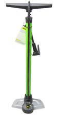 Bike Track Floor Pump Ryder Maxi ST 4.0 Green Presta/Schrader With Gauge - H