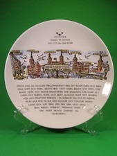 Stockholm Sweden Plate Stolta Stad Bellman Flint Porslin Gustavsberg
