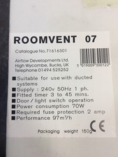 AIRFLOW ROOMVENT 07 71616301