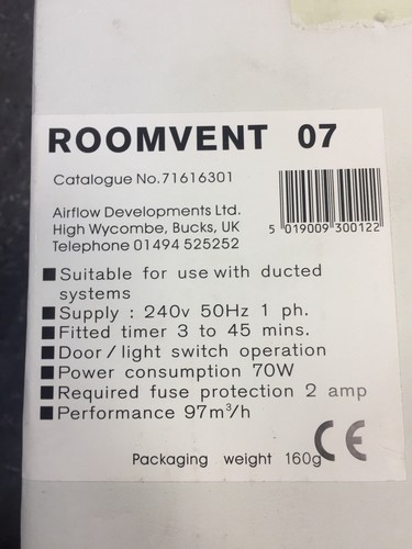 Airflow roomvent 71616301 - roomvent,