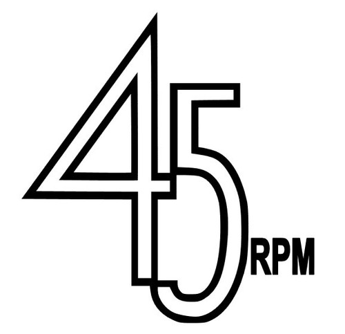 Rpm record label logo - 45,