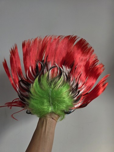 Multi coloured mohican wig - multi,