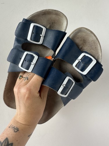 Cara strappy sandals - -, navy