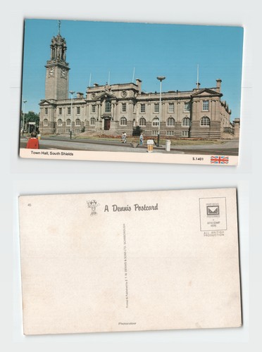 Postcard town hall south - postcard, hall,