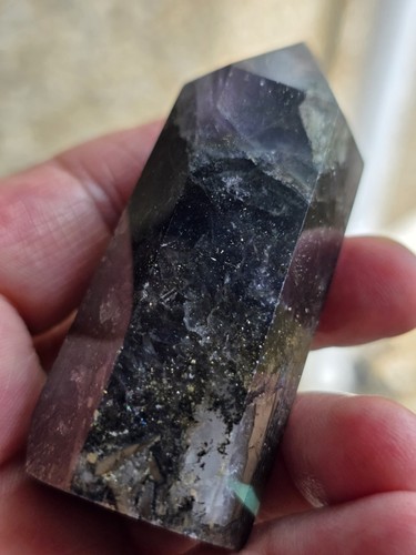 Rare pyrite quarts - rare, crystal