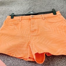 BNWOT LADIES ORANGE SHORTS TU SIZE 16