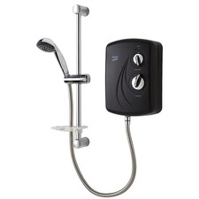 Triton Enrich Electric Shower 10.5k SFXENR10BLK Single Spray Pattern Black Hot 