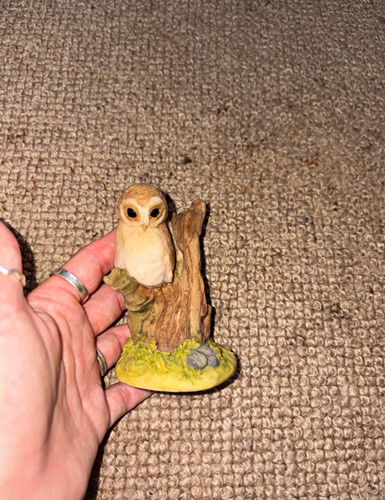 Teviotdale resin owl ornament - resin,