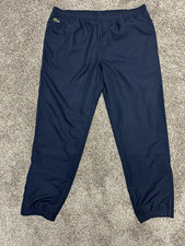 Lacoste Sport Mens Lightweight Fabric Tracksuit Trousers Pant Blue Size 7/ 2XL