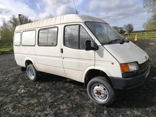 FORD TRANSIT COUNTY 4X4 MK3 LWB MINIBUS CAMPER CONVERSION RARE 2L PETROL 205