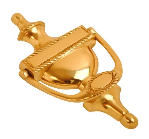 Door knocker polished brass - door,